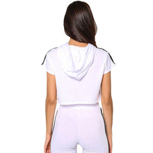 Rompers  Slim Jumpsuit Long Pants With Hooded Elastic Waistband Two Piece Jumpsuit Slim White Jumpsuit For Wo SM6