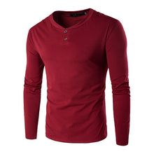 Round Neck T Shirts Camisa Masculina Men's Casual Slim Fit Long Sleeved Large Size T Shirts Menswear Hombre SM6