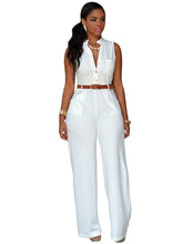 S-XXL White Plus Size Jumpsuits And Rompers For Sleeveless Elegant Jumpsuit Long Pants Party Casual Full Bodysuits SM6