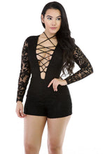 Sexy White Lace Jumpsuit For Bodycon Long Sleeve Jumpsuit Playsuits Rompers Bandage Jumpsuit Combinaison Short Femme SM6