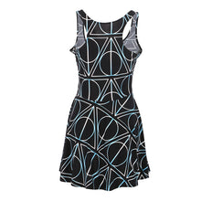 Sexy Women Casual Dress Deathly Hallows Reversible Skater Dress LY3 SM6