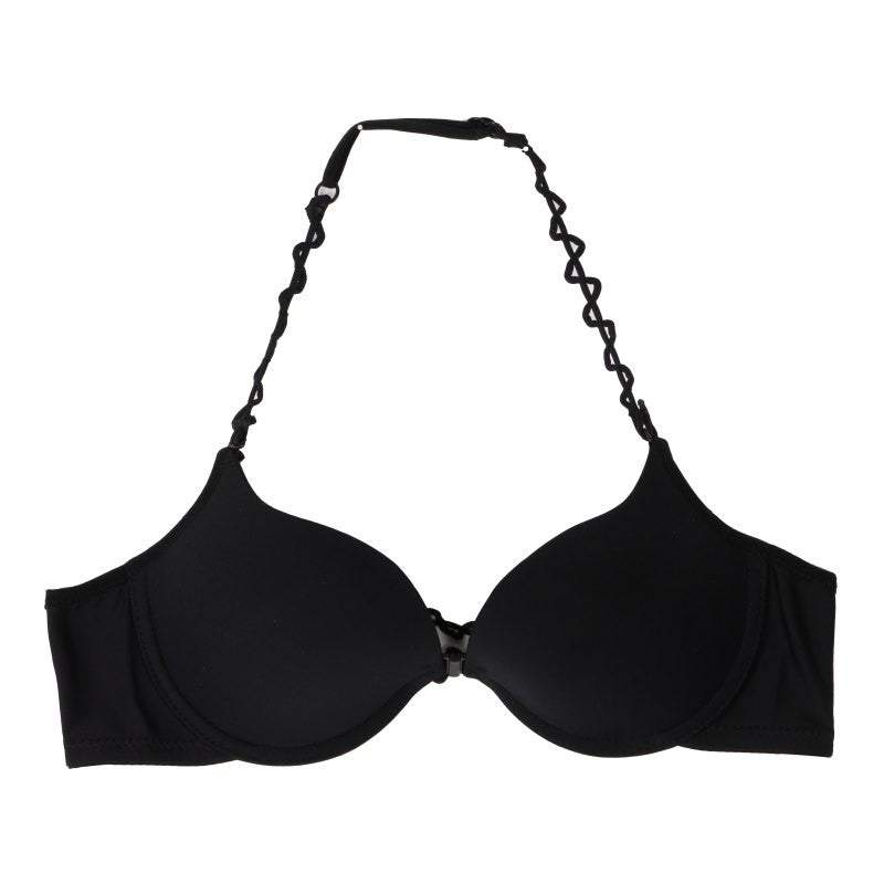 Sexy Women Front Closure Push Up Bra Seamless Underwear Halter-Neck Invisible Bras SM6