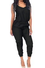 Spaghetti Strap Skinny Look  Denim Jumpsuit Rompers Long Pants Sleeveless Jean Denim Overalls 64062 SM6