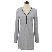 Women Knitted Sweater Dress Solid Color V-neck Casual Bodycon Dress Long Sleeve Sexy Club Dress Vestidos SM6