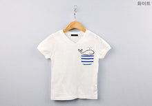 Children's Boy T-shirt Delicate Dolphin Pattern Cotton Short-sleeved T-shirts Outwear Kids Clothes SM6