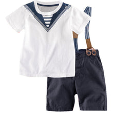 Clothing Sets Baby Sailor Suits For Boys kids Pants  Top Boys Navy Children Clothes 0-5Y LE2 SM6