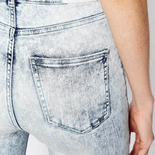 Pencil Pants Jeans High Waist Silver Skinny Jeans Denim Boyfriend High-Waisted Jeans Denim Pant Trousers SM6