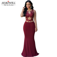 Style Sexy Lace White Maxi Long Dress Sleeveless Pleated Chiffon Dress Hollow Out Long Dress For Party Wedding SM6