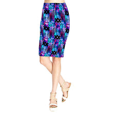 2016 Summer Vintage Fashion Printed Pencil Skirt Midi Women Knee-Length Elastic High Waist Ladies Pattern Skirts #3546 SM6