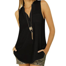 Casual Sleeveless Chiffon Blouse Shirts Loose Tops Solid Elegant Ladies Blouses And White Long Shirt Wo SM6