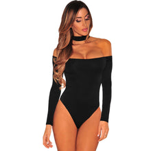 Long Sleeve Off The Shoulder Bodysuit Top Sexy Black Bodycon Long Sleeve Jumpsuit Bodysuits Romper SM6