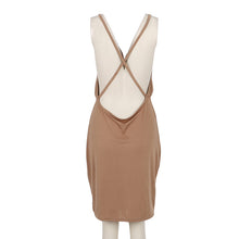 Super Sexy Backless Package Hip Bandage Dress Low-Cut Deep V-neck Tight Harness Nightclub Party Dress Bodycon SM6