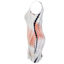 Tie Dye Print Plus Size Dress XXL XXXL Clothing Sleeveless White Casual Midi Large  Big Size Dress SM6