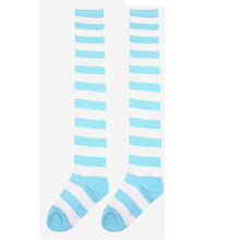 2016 Time-limited Top Fashion Women Girls Cotton Spandex Striped Thigh High Knee Socks Girls Womens Halloween Cosplay Stockings SM6