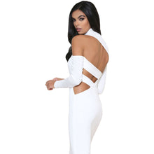 Top Turtleneck Backless Short Party Dress Sexy Hollow Out Black Long Sleeve Bodycon Dress SM6