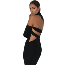 Top Turtleneck Backless Short Party Dress Sexy Hollow Out Black Long Sleeve Bodycon Dress SM6