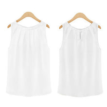 Tropical Women Blouses Roupas Femininas Sexy Fold Sleeveless Chiffon Plus Size Ladies Blouses Casual Tops Clothing M-XXL SM6