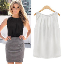 Tropical Women Blouses Roupas Femininas Sexy Fold Sleeveless Chiffon Plus Size Ladies Blouses Casual Tops Clothing M-XXL SM6