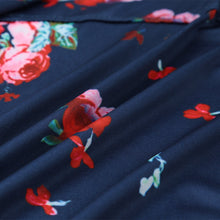 Vintage Women Kimono Cardigan Floral Print Long Sleeve Loose Outerwear Coat Tops BlackDark GreenRoyal Blue Bomber Jacket SM6