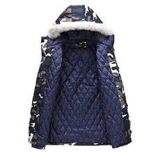 Wadded Men Hooded Coats Veste Homme Parkas Jaqueta Masculina Men's Casual Slim Fit Medium Long Camouflage Jackets SM6