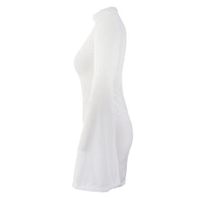 Dress For Long Sleeve Short Party Dress White Flare Sleeve Elegant Mini Dress Vestidos De Fiesta SM6