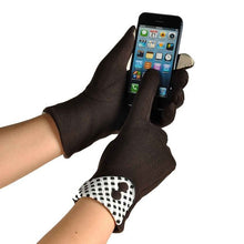 2016 Winter Women Screen Gloves Winter Warm Wrist Gloves Mittens Gray Winter Warm Screen With Buttons Luvas De Inverno#069 SM6