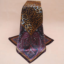 Women Square Satin Kerchief Contrast Ethnic Headband Vintage Shawl Thin Pashmina Bufandas Mujer Shawls and Scarves SM6