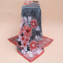 Women Square Satin Kerchief Contrast Ethnic Headband Vintage Shawl Thin Pashmina Bufandas Mujer Shawls and Scarves SM6