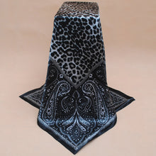 Women Square Satin Kerchief Contrast Ethnic Headband Vintage Shawl Thin Pashmina Bufandas Mujer Shawls and Scarves SM6
