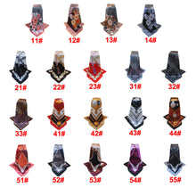 Women Square Satin Kerchief Contrast Ethnic Headband Vintage Shawl Thin Pashmina Bufandas Mujer Shawls and Scarves SM6