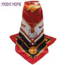 Women Square Satin Kerchief Contrast Ethnic Headband Vintage Shawl Thin Pashmina Bufandas Mujer Shawls and Scarves SM6