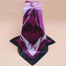 Women Square Satin Kerchief Contrast Ethnic Headband Vintage Shawl Thin Pashmina Bufandas Mujer Shawls and Scarves SM6