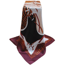 Women Square Satin Kerchief Contrast Ethnic Headband Vintage Shawl Thin Pashmina Bufandas Mujer Shawls and Scarves SM6