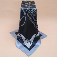 Women Square Satin Kerchief Contrast Ethnic Headband Vintage Shawl Thin Pashmina Bufandas Mujer Shawls and Scarves SM6