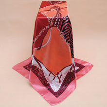 Women Square Satin Kerchief Contrast Ethnic Headband Vintage Shawl Thin Pashmina Bufandas Mujer Shawls and Scarves SM6