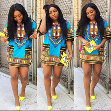 Women African Festival Dashiki Shirt Kaftan Boho Hippe Gypsy Festival Tops Party Dress LY3 SM6