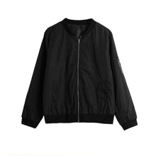 Women Biker Bomber Jacket Short Zipper Slim Coat Women Vintage Outerwear Long Sleeve Tops BlackDark Green SM6
