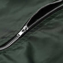 Women Biker Bomber Jacket Short Zipper Slim Coat Women Vintage Outerwear Long Sleeve Tops BlackDark Green SM6