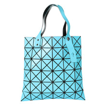Women Shoulder Bag Geometric Plaid Foldable Bag Adjustable Handle Casual Tote Bag GreyWhiteBlack Folding Bags SM6