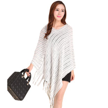 Women Ladies Cape Coat Poncho Knit Oblique Tassels Echarpe Women Warm Pashmina Spain Design Pullover Scarves Wraps SM6