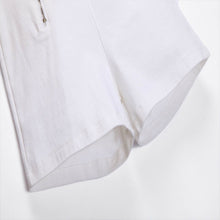 2016 Women Short Pants Elasticity Solid High Waist Double zip Casual Hot Pants Pantaloncini#B630 SM6