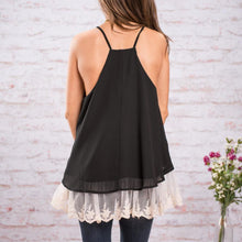 2016 Women Tops Lace Stitching Tank Tops O-Neck Sleeveless Halter Top Vest Free Shipping#3546 SM6