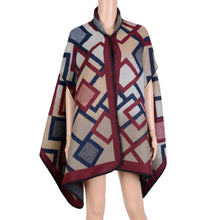 Women Polyester Square Scarf Pashminas Bordadas Long Scarf Poncho Square Print Armhole Cape Shawl Scarves Pashmina SM6