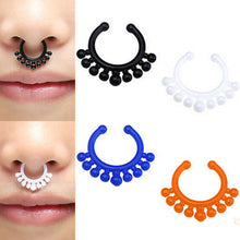 charm circular barbell mixed glow in the dark with multi patterns nose ring SM6