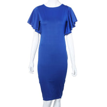 2016 new style summer party evening elegant dress casual women dress short butterfly sleeve robe bureau droite#587 SM6