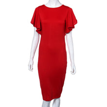 2016 new style summer party evening elegant dress casual women dress short butterfly sleeve robe bureau droite#587 SM6