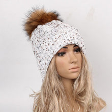 5 Hot Sales Faux Fur Knitted Hats Women  Warm Skullies & Beanies Hats For Women Hat Fashion Female Caps bonnet femme SM6