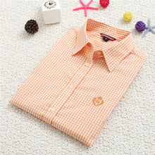 Autumn New Shirt Fashion Casual Female Long Sleeve Print Women Blouse Turn-down Collar Tops With Button 72176 SM6