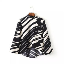 Autumn New Shirt Fashion Full Sleeve Casual Plus Size Female Women Blouse Stand Plus Size Patchwork Zip-up Tops 72089 SM6