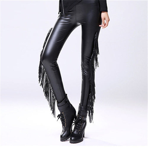 Autumn Winter Plus Size Fashion Women Leggings New Ankle Leggings Mid Leather High Quality Legging 71895 SM6